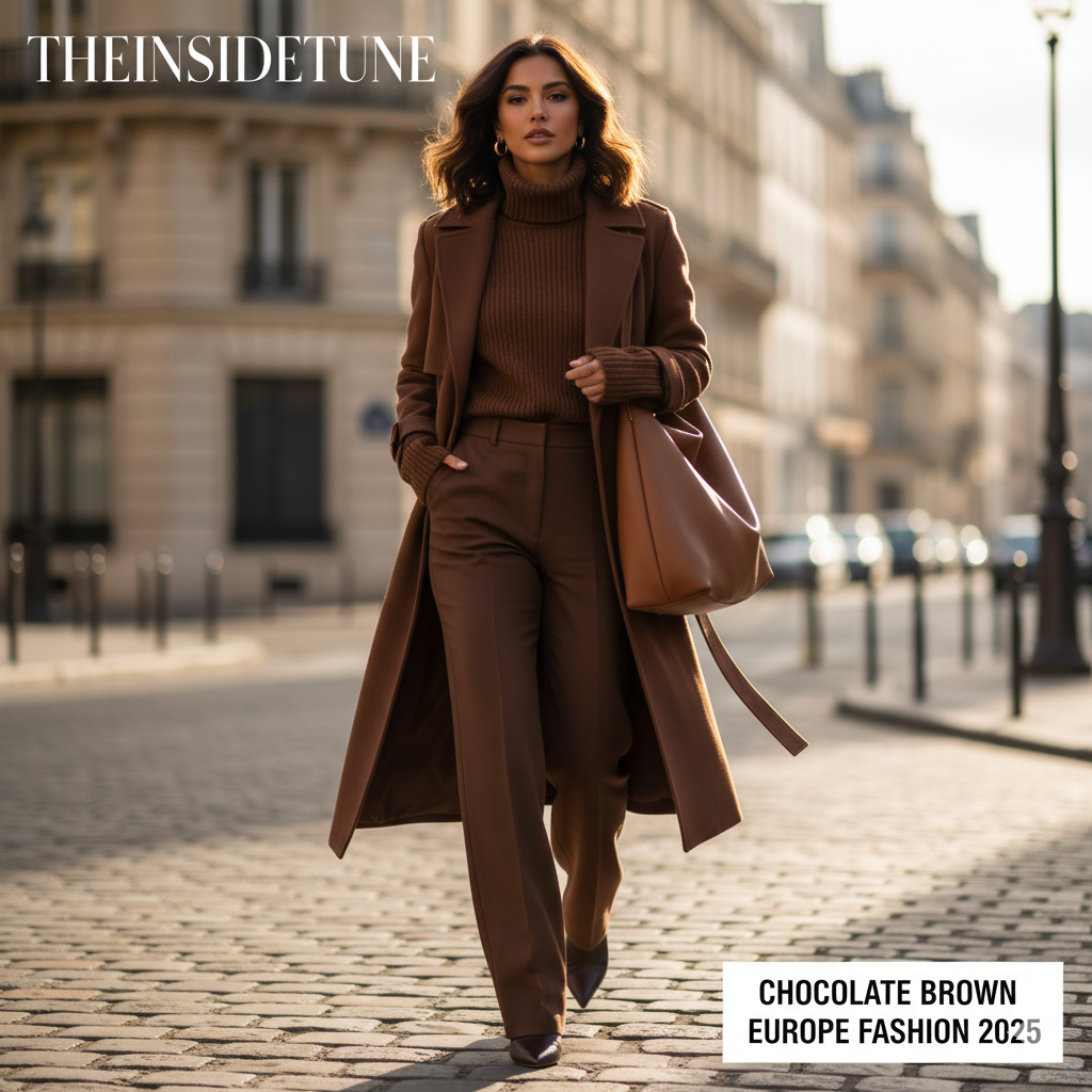 Chocolate Brown Europe Fashion 2025| Best by Theinsidetune